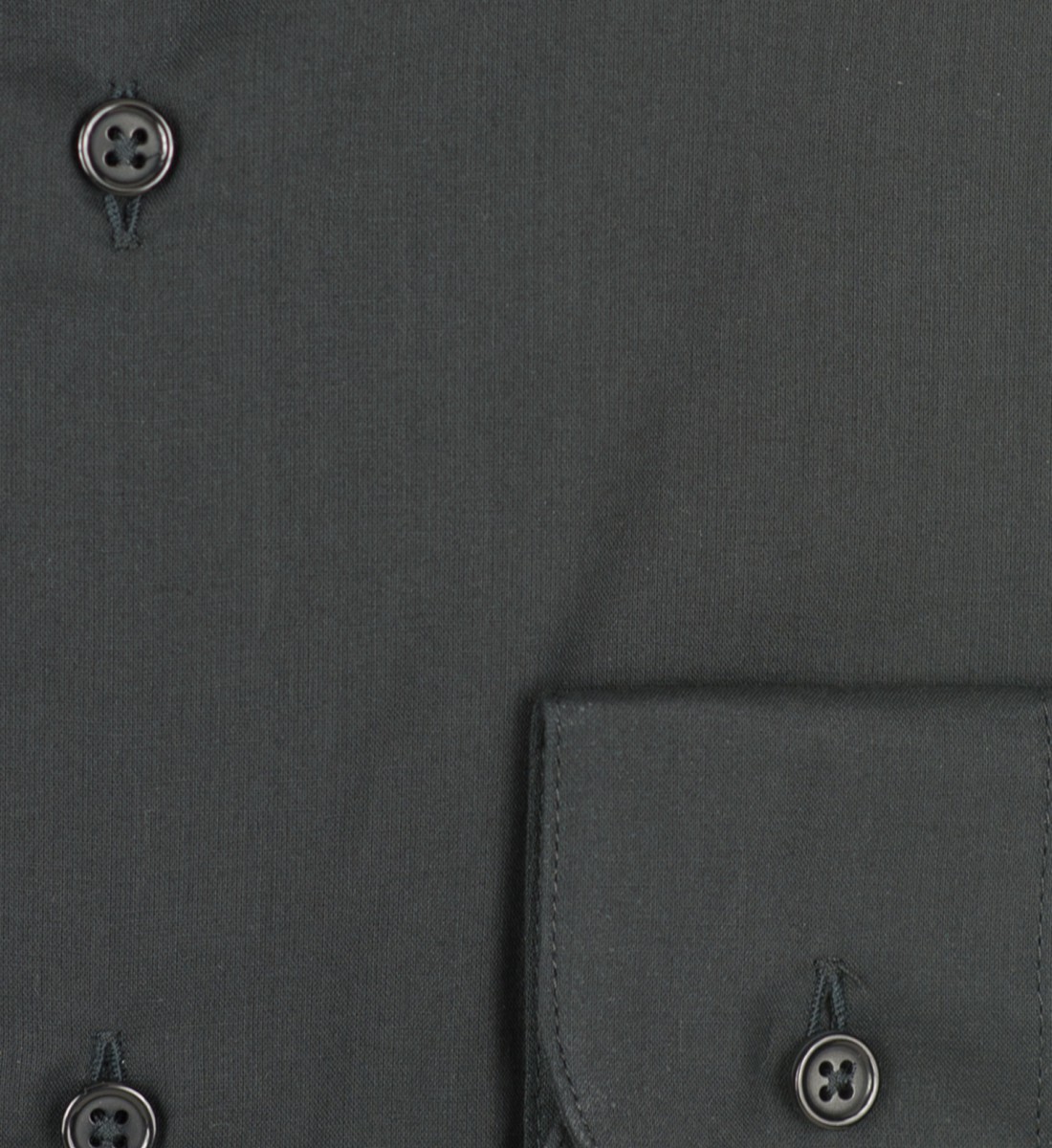 Chemise slim fit voile de coton NOIR