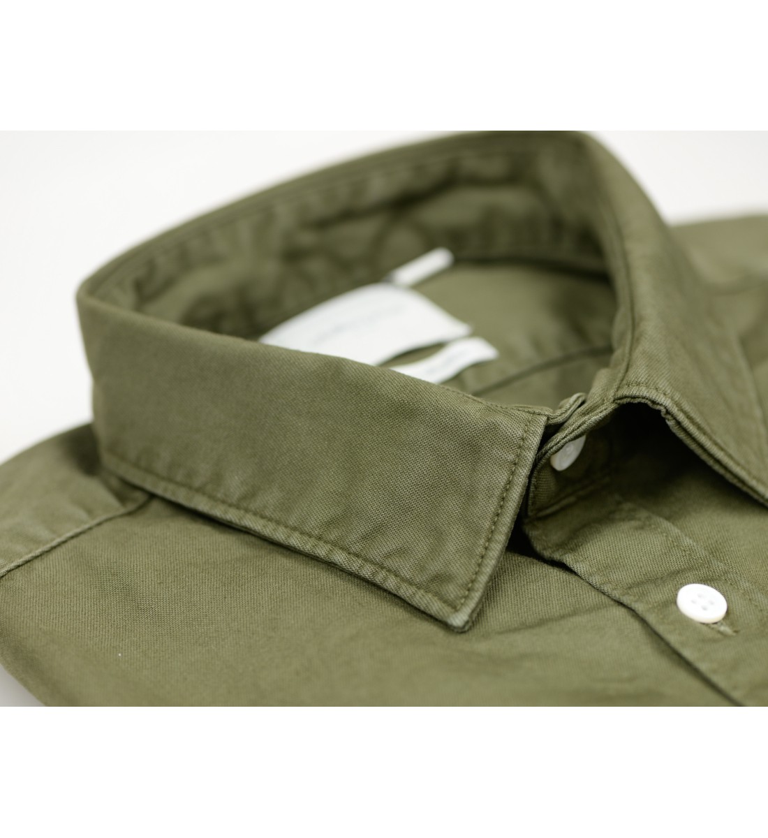 CHEMISE COUPE DROITE VINCE KAKI