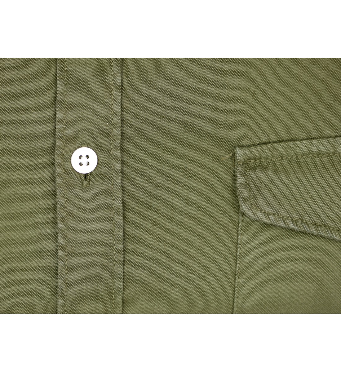 CHEMISE COUPE DROITE VINCE KAKI