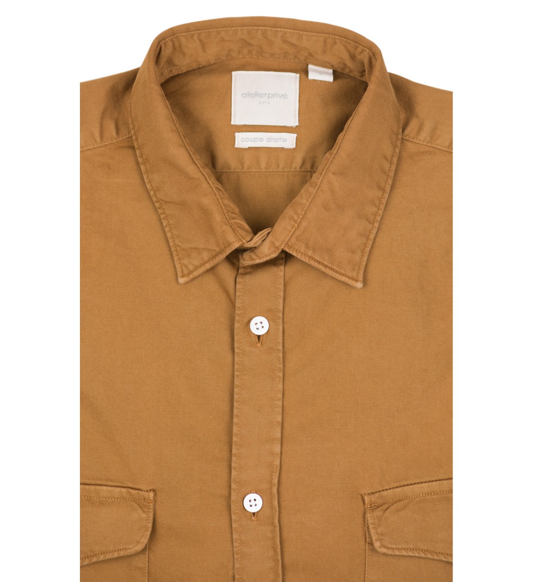 CHEMISE COUPE DROITE VINCE KAKI