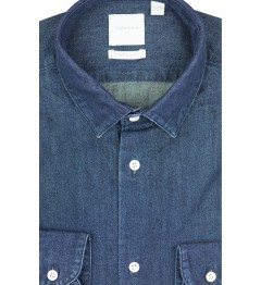 Chemise slim fit en denim brut