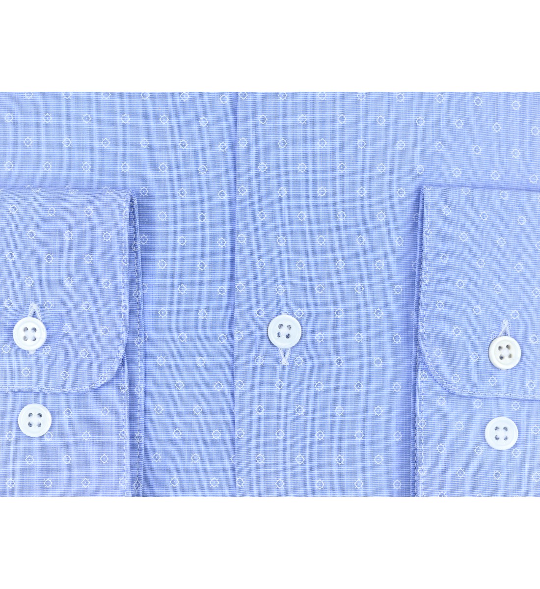Chemise cintrée fil à fil SANS REPASSAGE BLEU