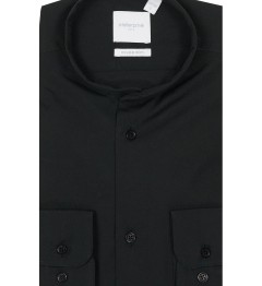 Chemise slim fit col retourné NOIR