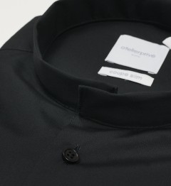 Chemise slim fit col retourné NOIR