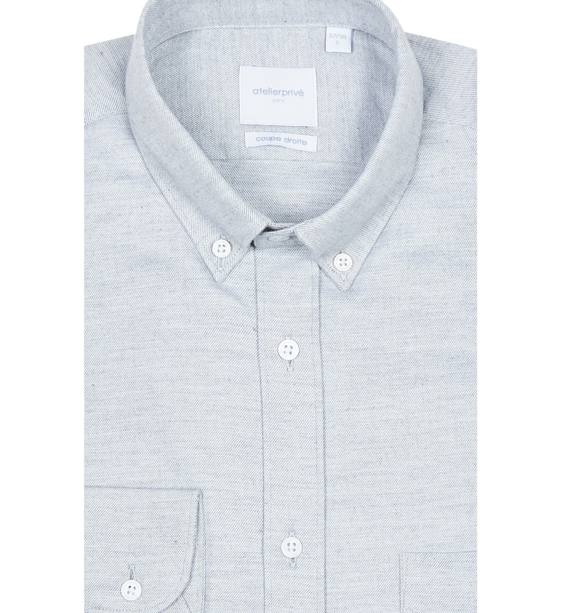 Chemise coupe droite AFLANE gris