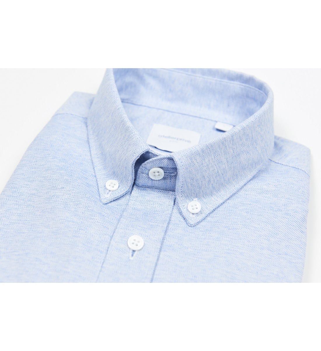 Chemise coupe droite AFLANE ciel