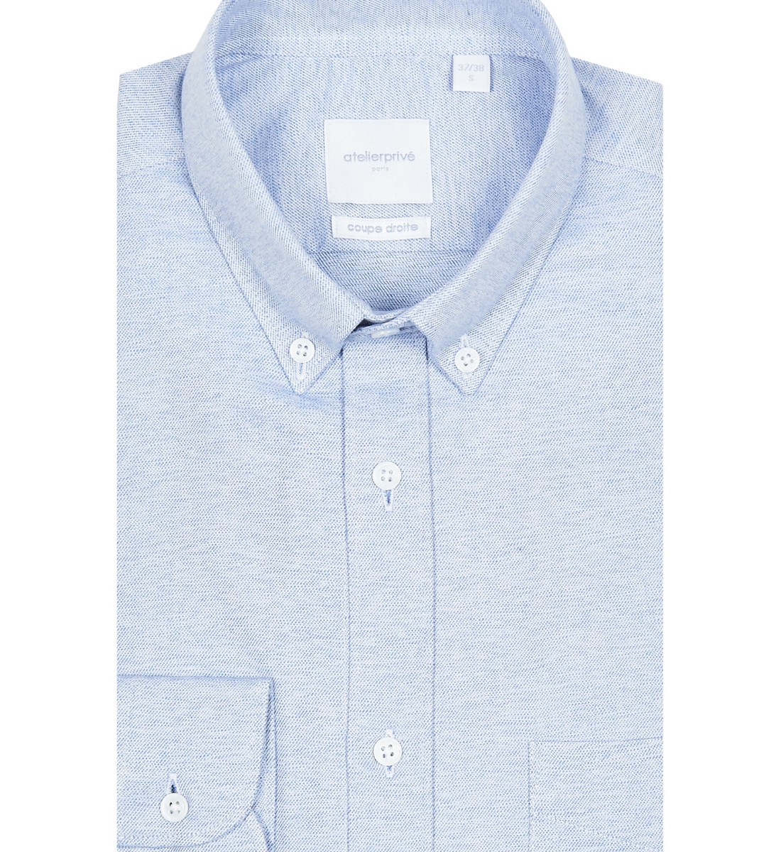Chemise coupe droite AFLANE ciel
