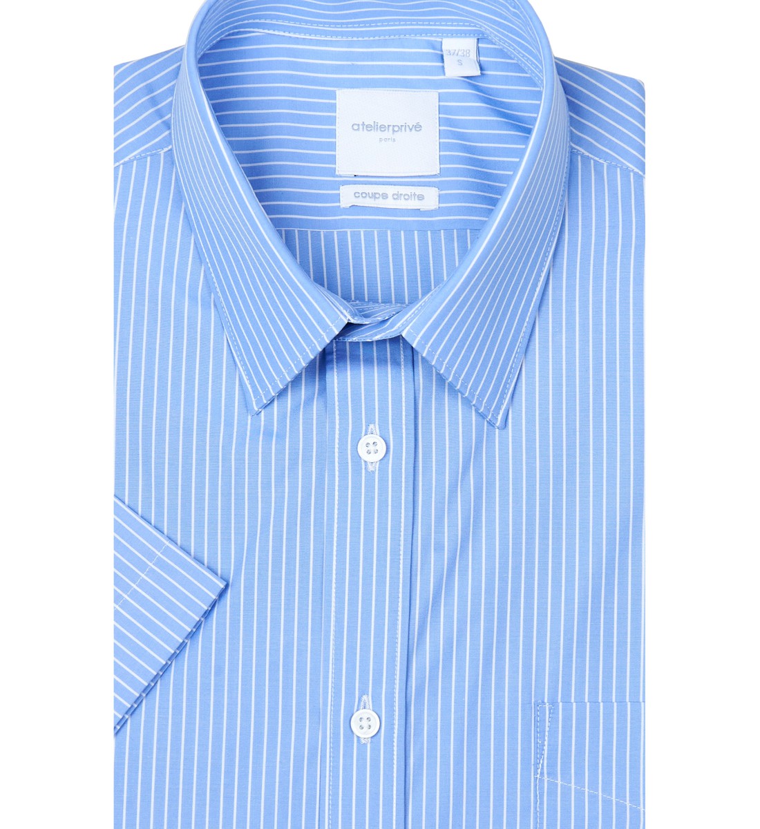 Chemise manches courtes coupe droite BILOU