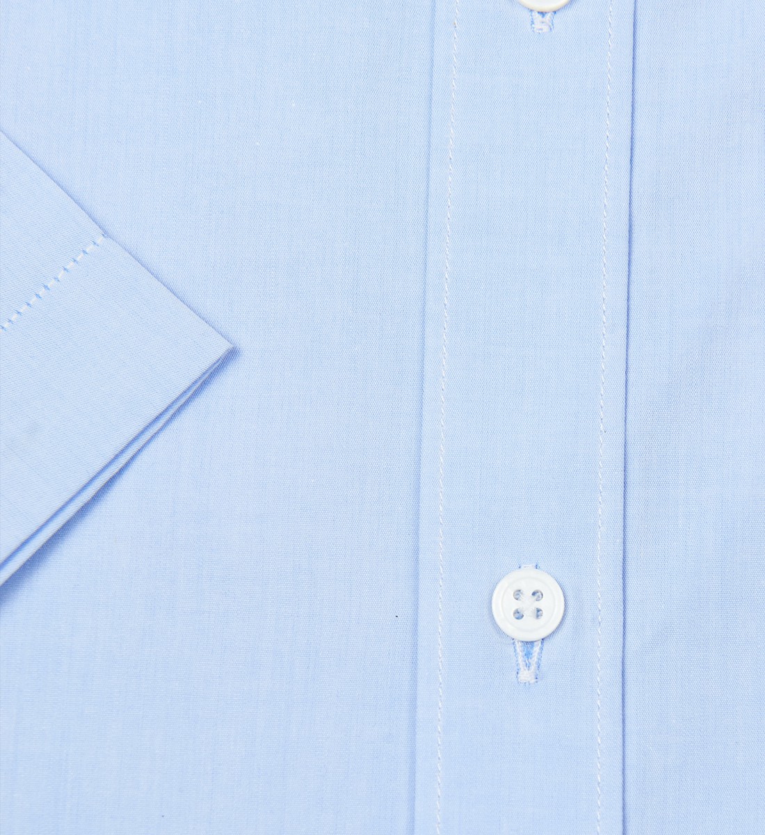 Chemise manches courtes coupe droite BLOU