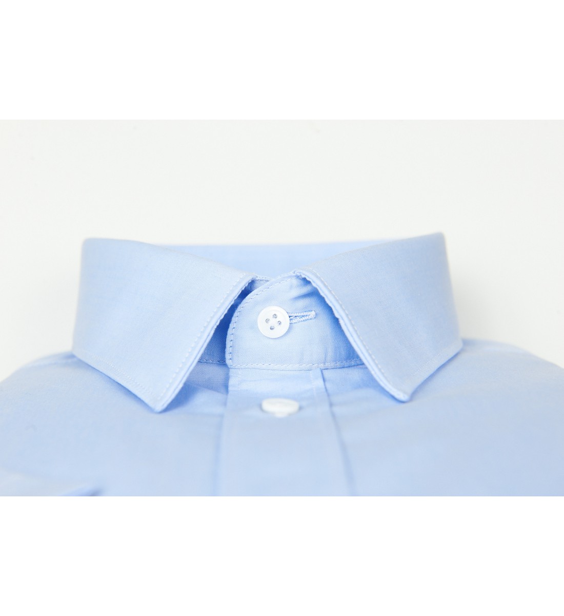 Chemise manches courtes coupe droite BLOU