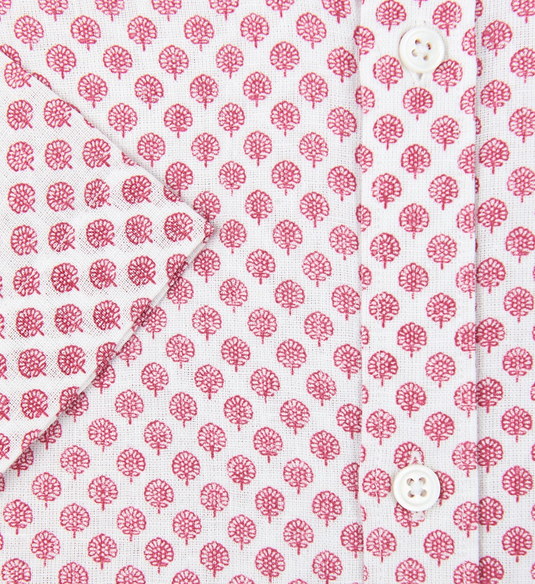 Chemise manches courtes coupe cintrée BASILE rose