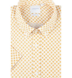 Chemise manches courtes coupe cintrée BASILE beige