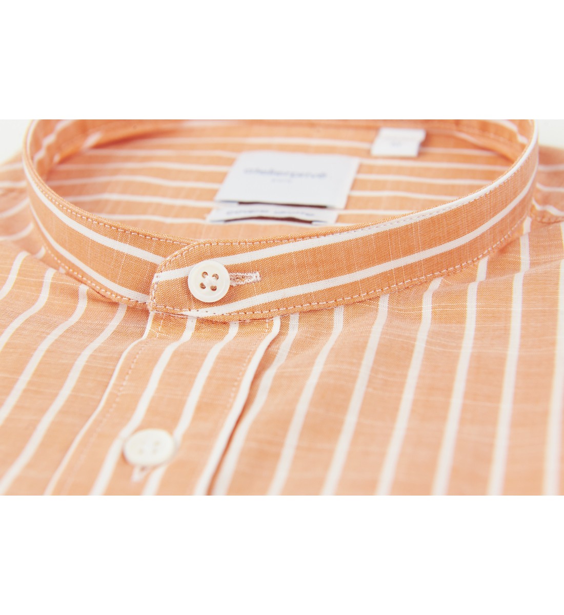 Chemise coupe droite BING orange