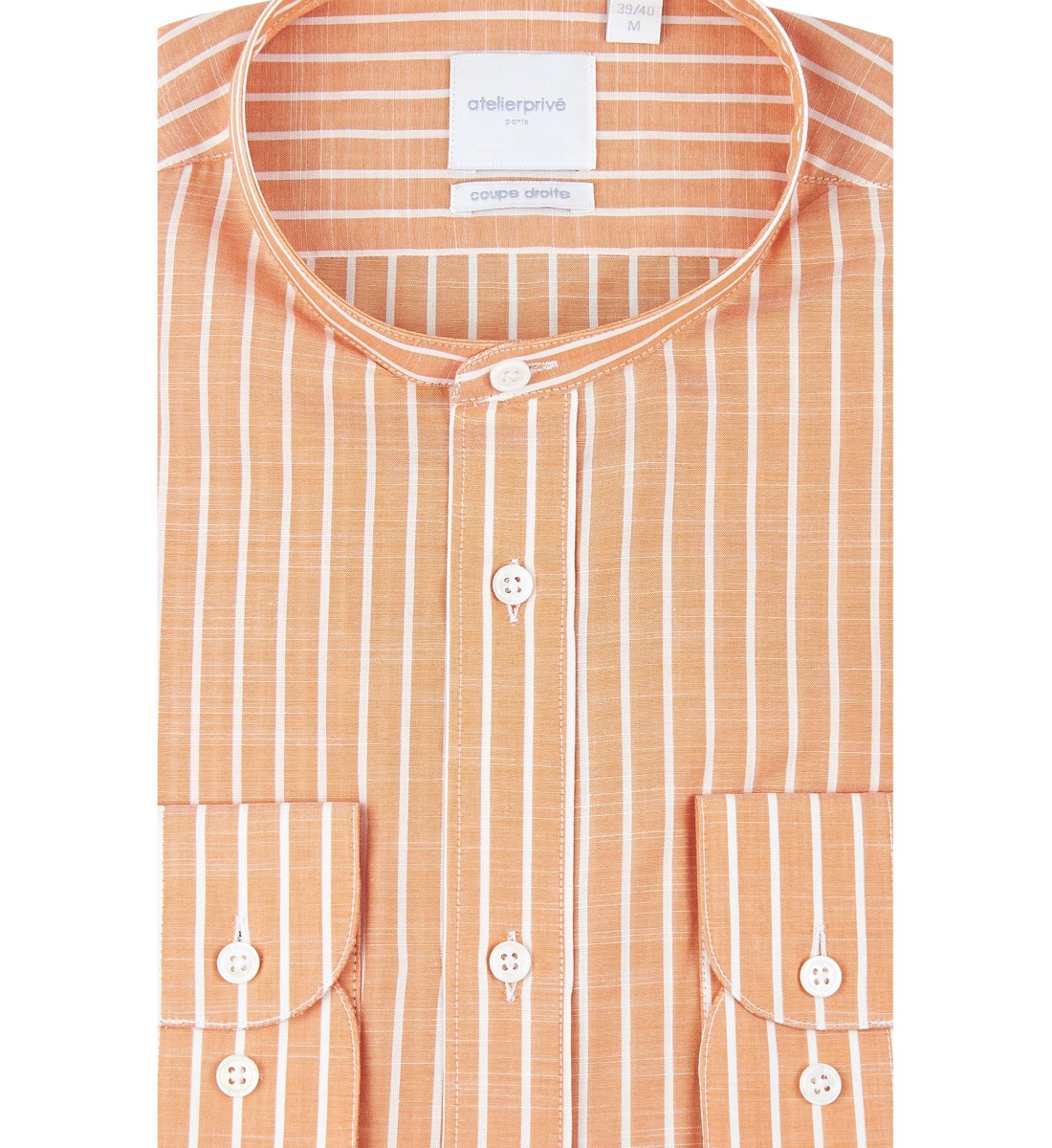 Chemise coupe droite BING orange
