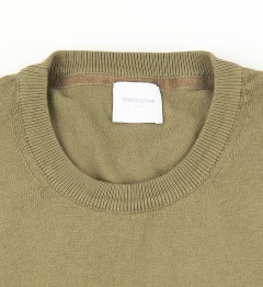 Pull coll rond 100% coton taupe