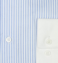 Chemise slim fit col retourné à rayures CIEL