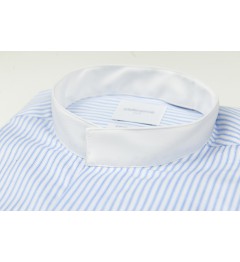 Chemise slim fit col retourné à rayures CIEL
