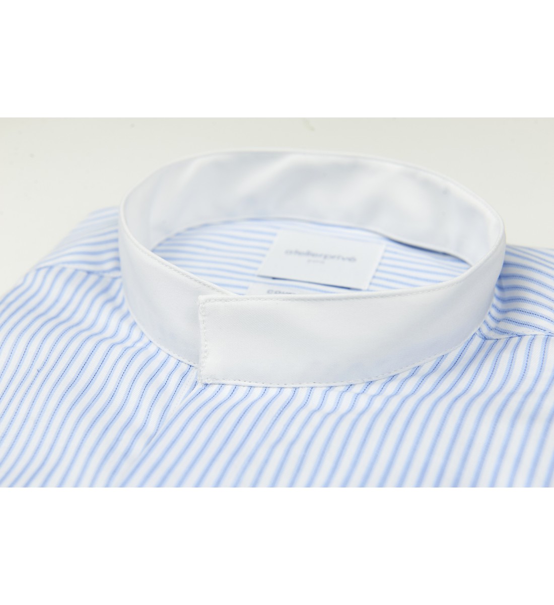 Chemise slim fit col retourné à rayures CIEL