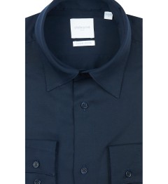 Chemise coupe droite BLECO marine
