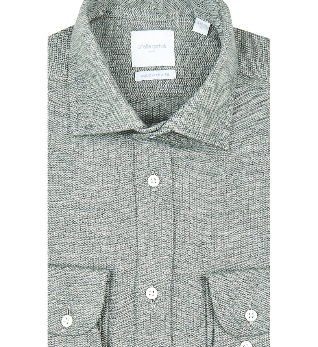 Chemise coupe droite CLAYNE gris