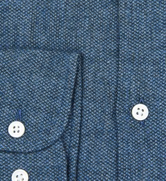 Chemise coupe droite CLAYNE bleue