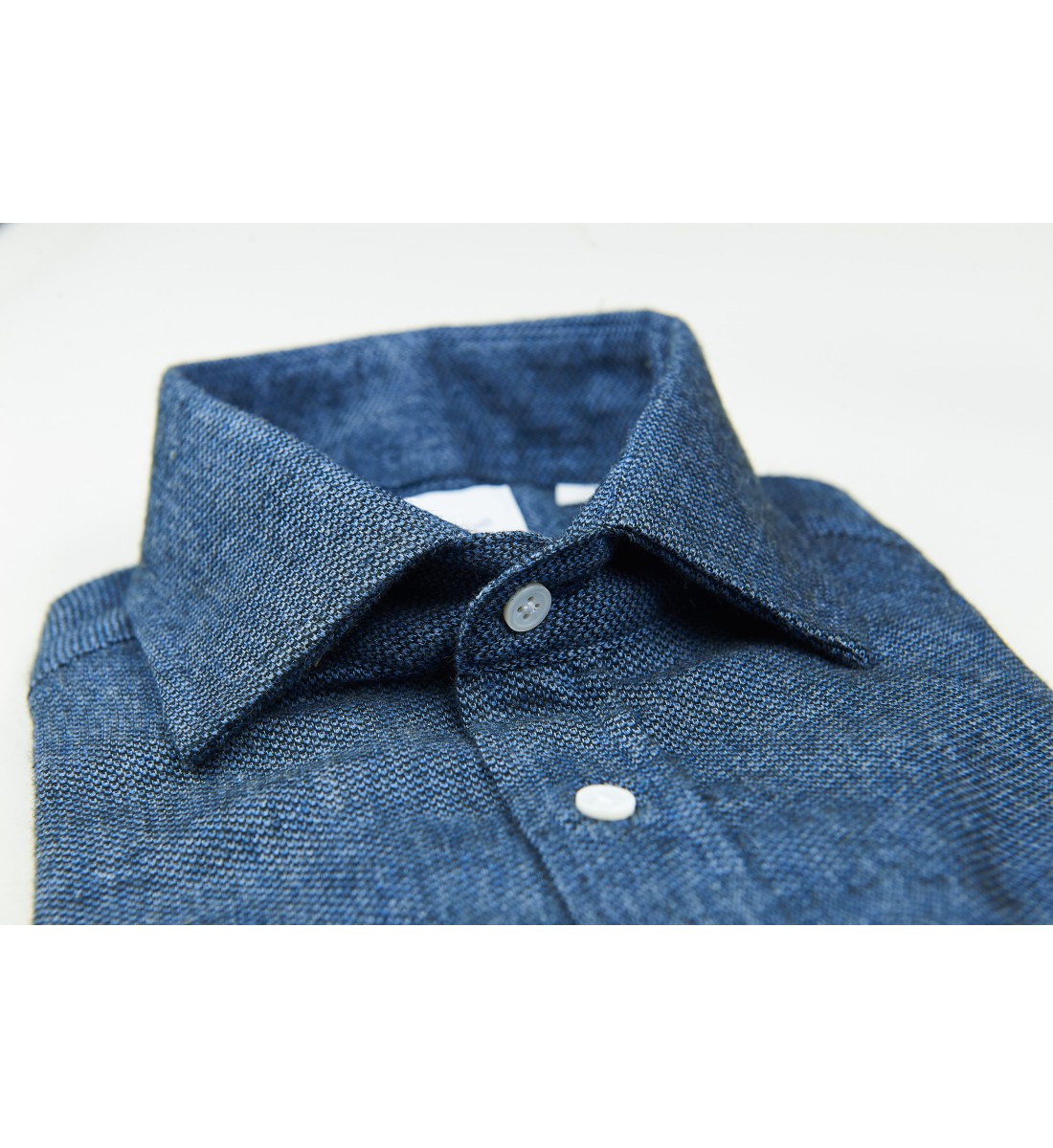 Chemise coupe droite CLAYNE bleue
