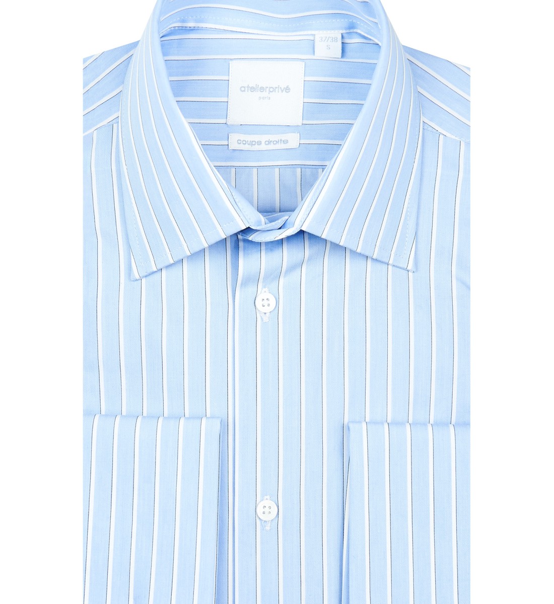 Chemise coupe droite CHARLES ciel