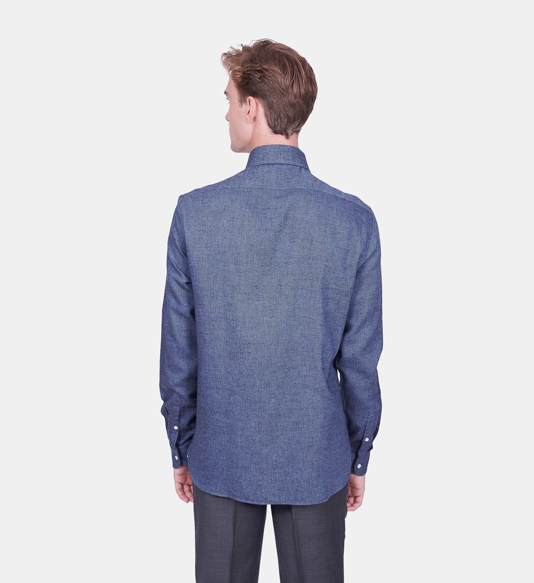 Chemise coupe droite CLAYNE bleue