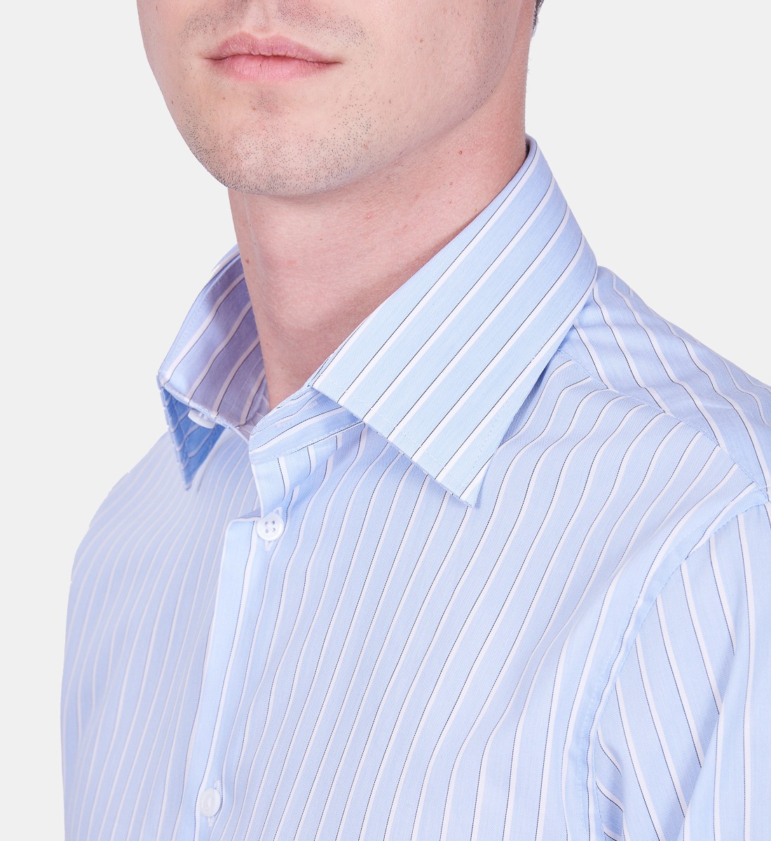 Chemise coupe droite CHARLES ciel