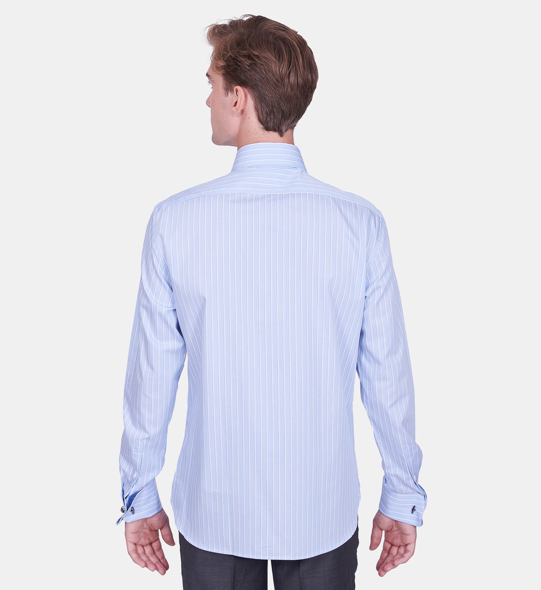 Chemise coupe droite CHARLES ciel