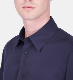Chemise coupe droite BLECO marine