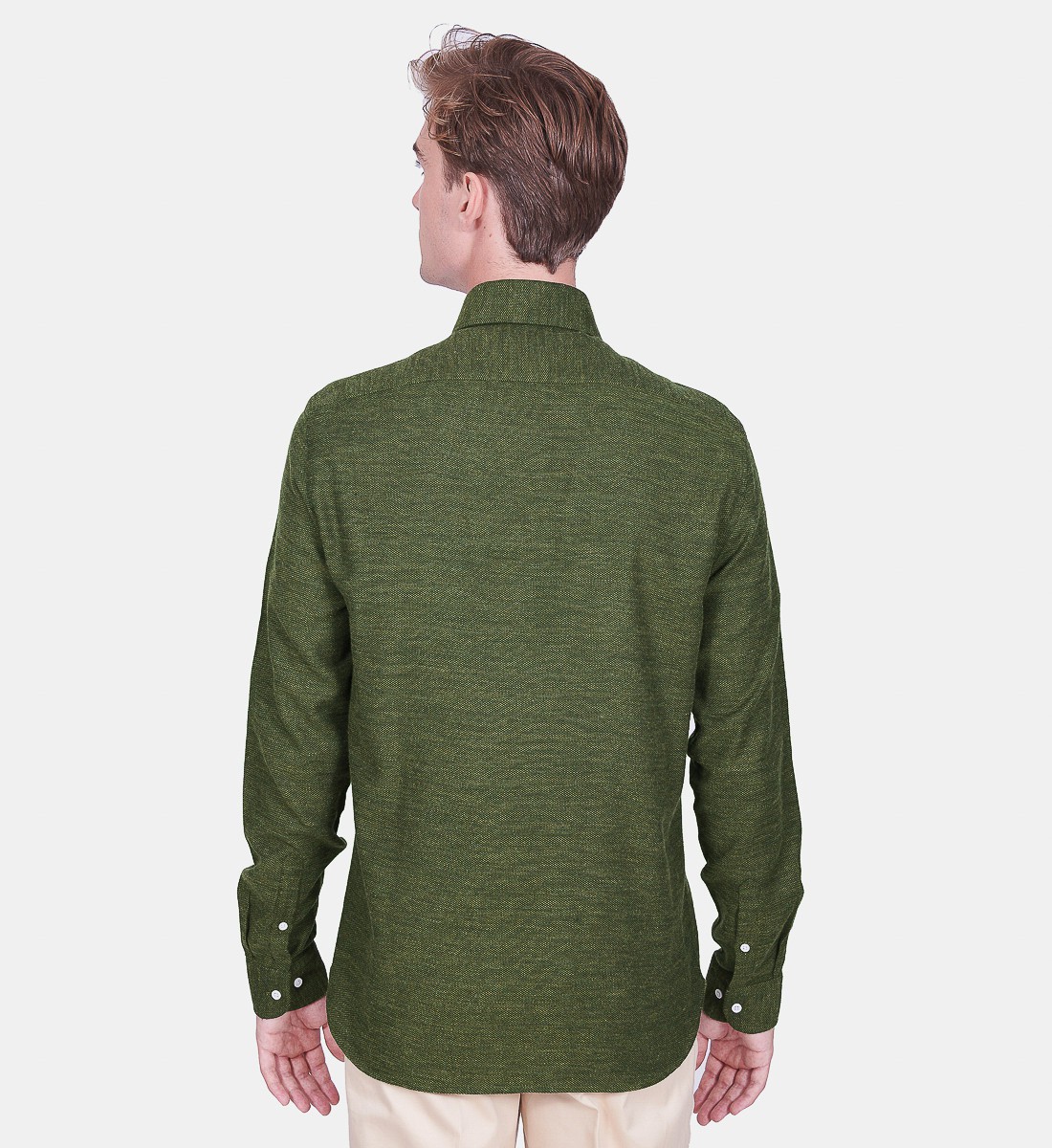 Chemise coupe droite CLAYNE kaki