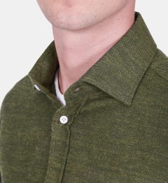 Chemise coupe droite CLAYNE kaki