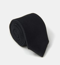 CRAVATE NOIRE TRICOT