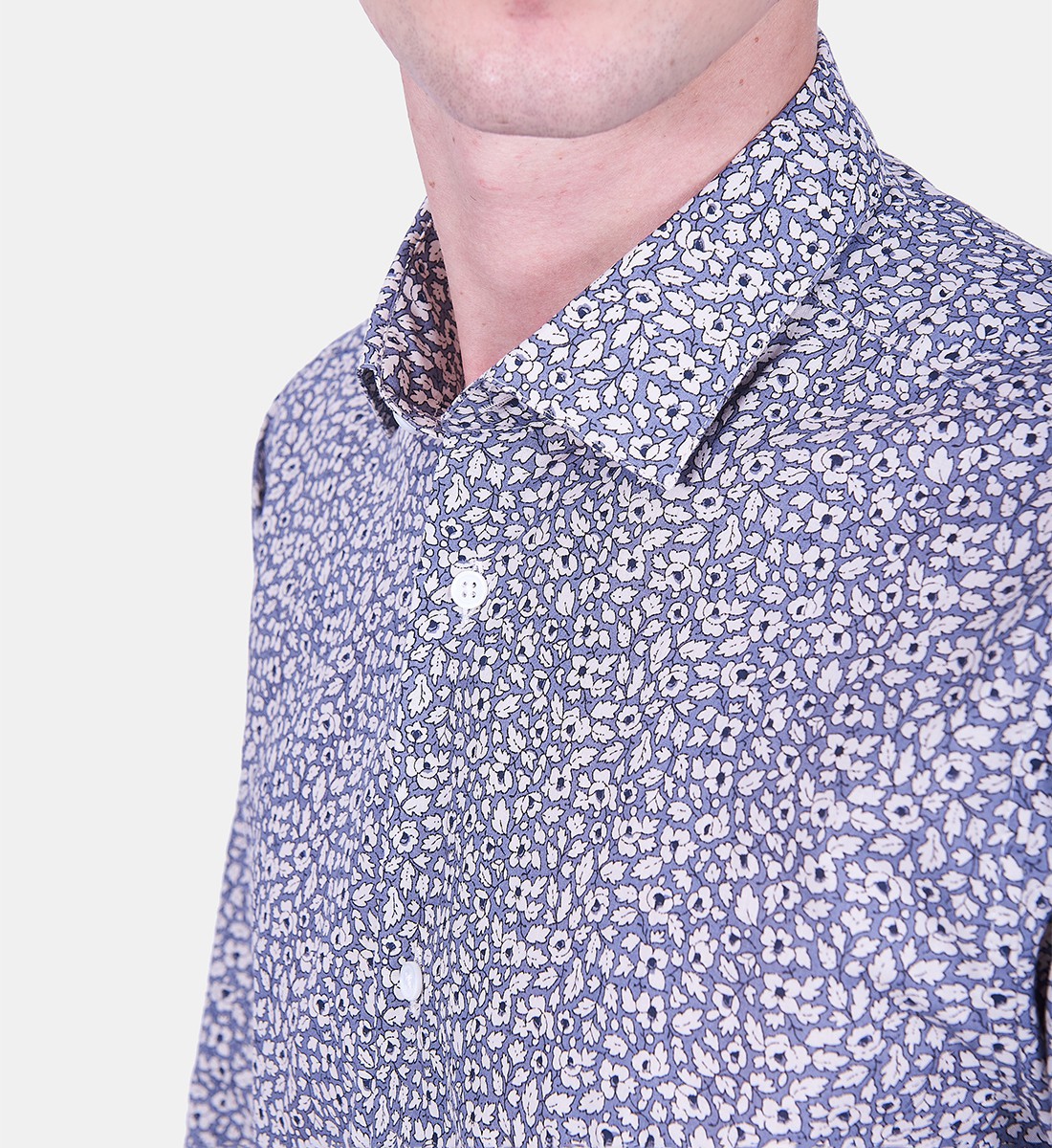 Chemise Cesena Grise coupe cintrée