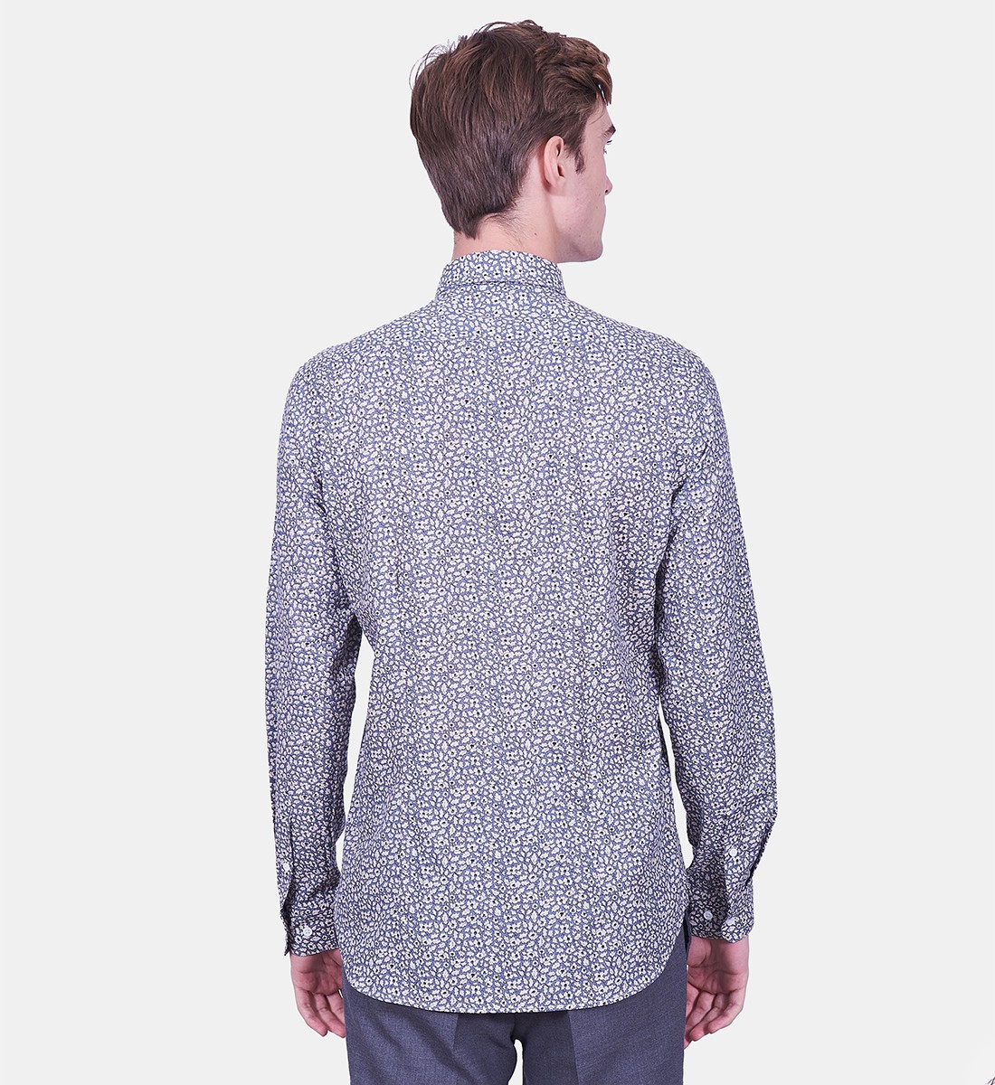 Chemise Cesena Grise coupe cintrée