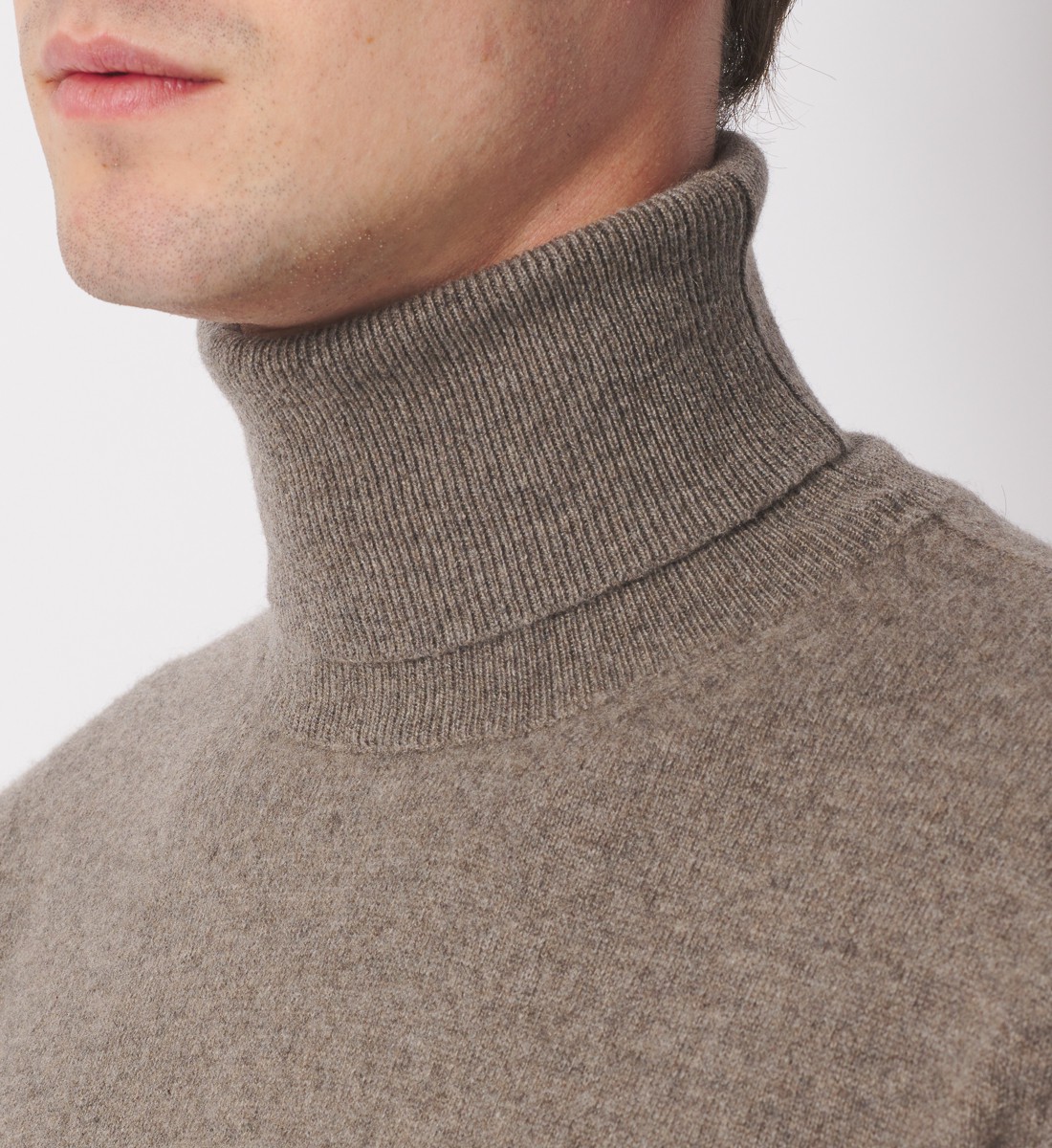 Pull Col roulé 100% Cachemire Mushroom
