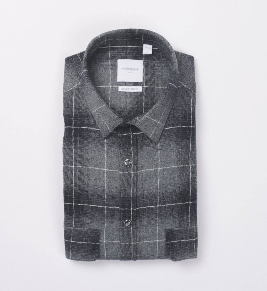 Chemise Clyle flanelle anthracite