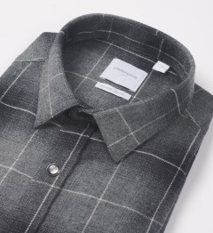 Chemise Clyle flanelle anthracite