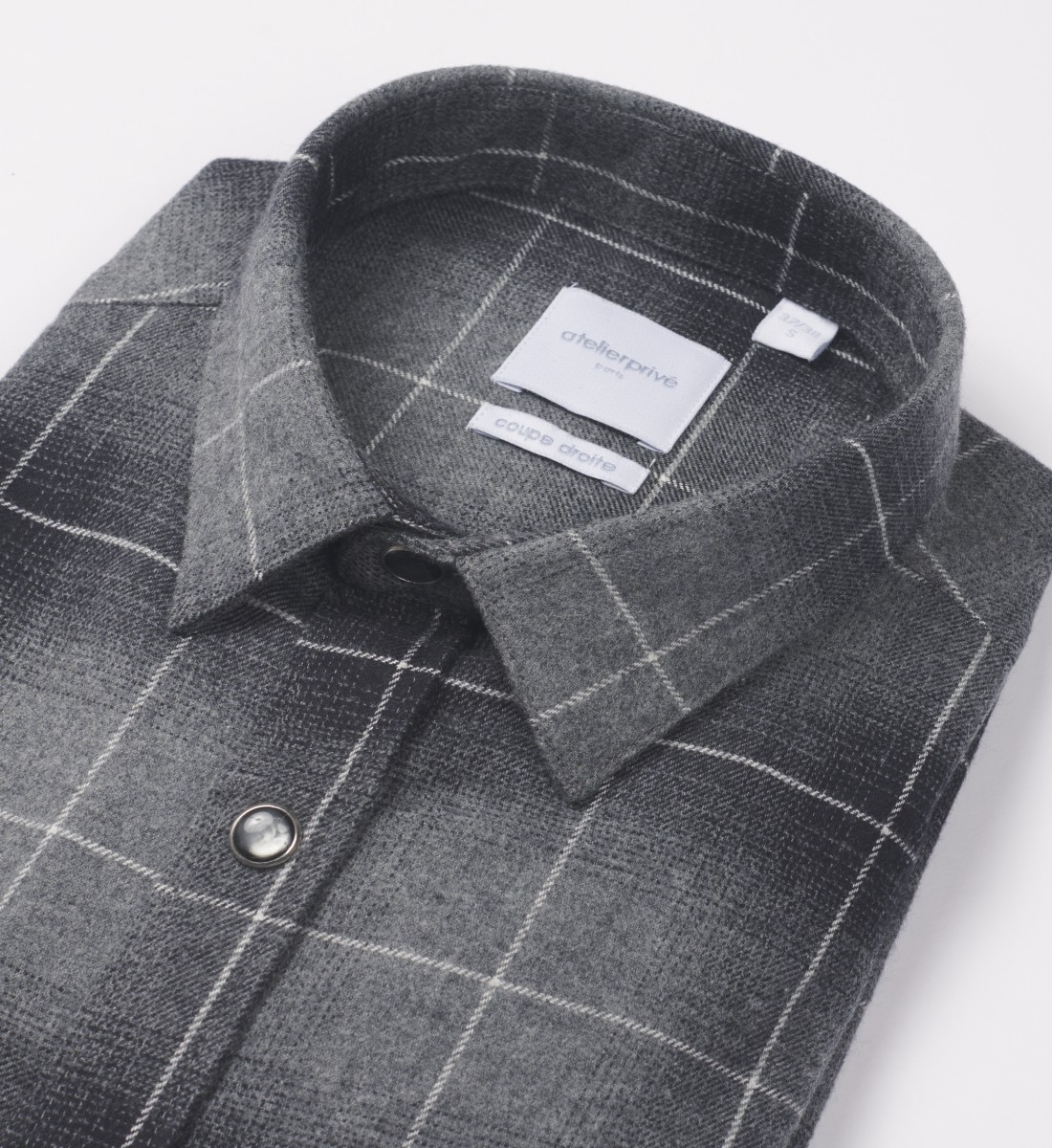 Chemise Clyle flanelle anthracite