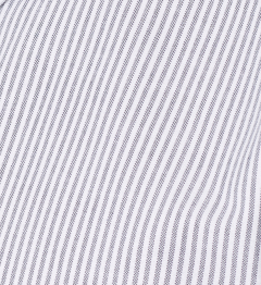 Chemise coupe droite rayures oxford marine