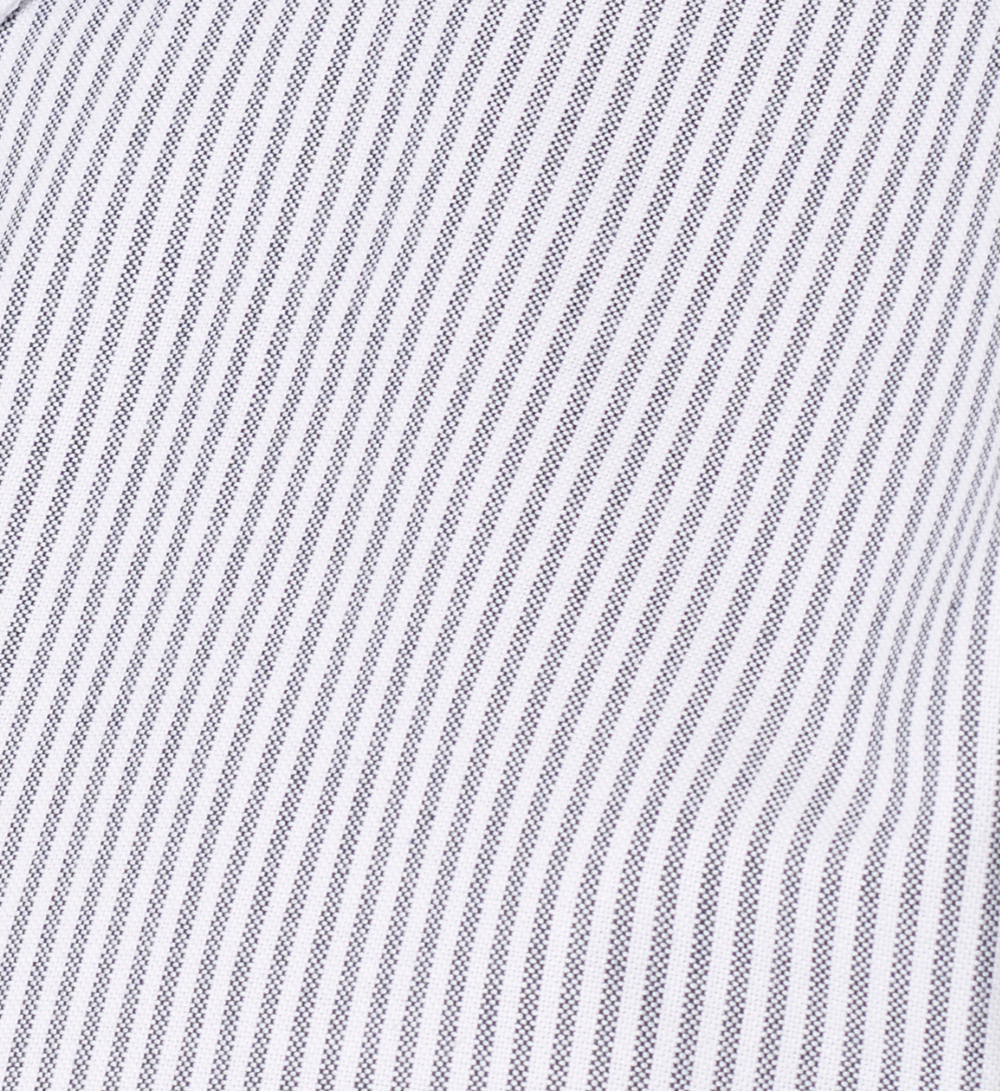 Chemise coupe droite rayures oxford marine