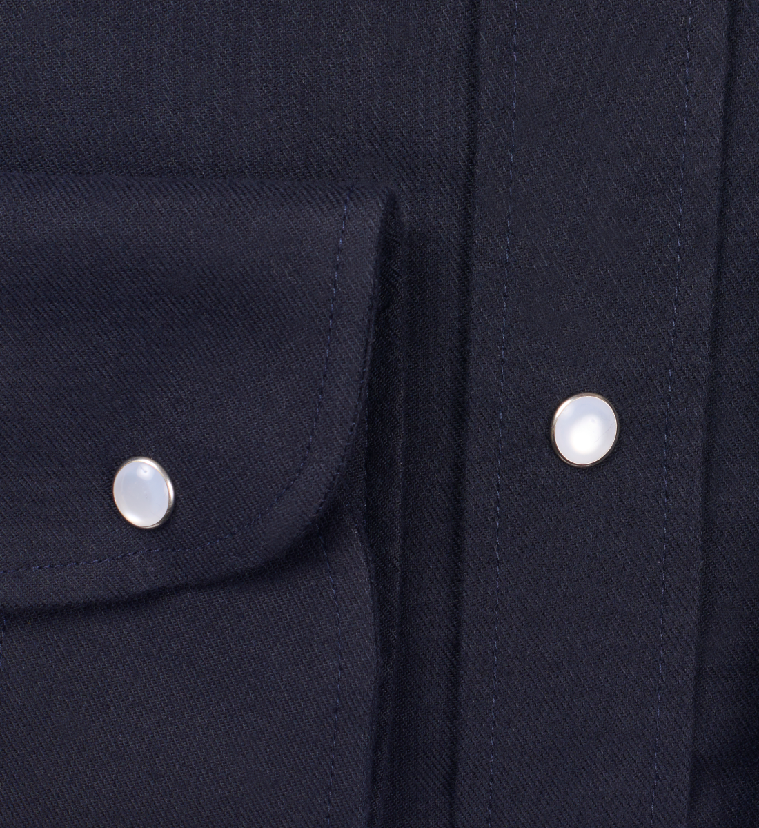 Chemise Crown en flanelle marine