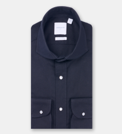 Chemise Crown en flanelle marine