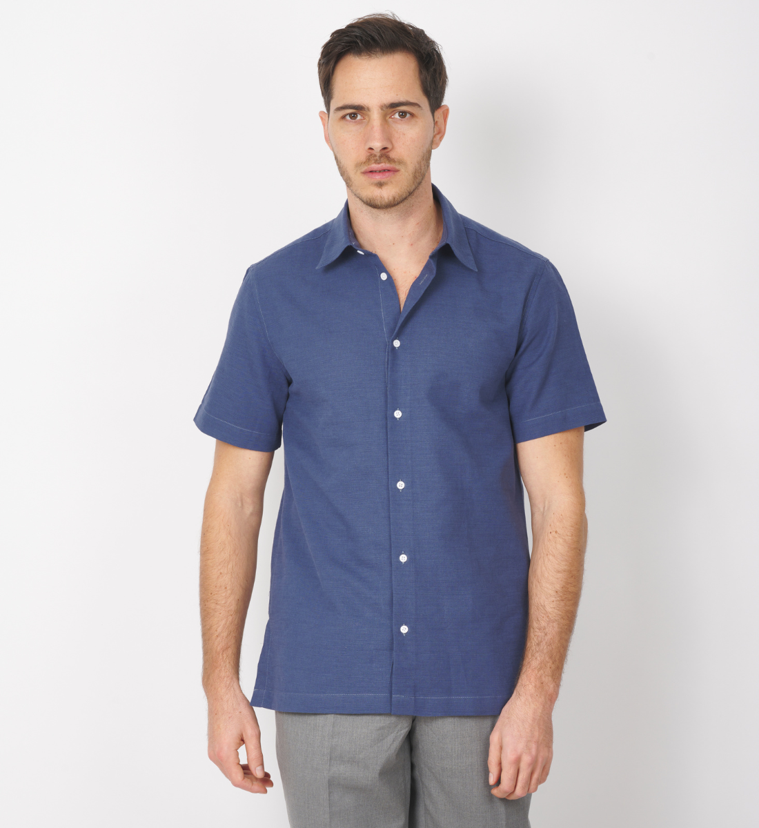 Chemise Dawson bleu coupe droite
