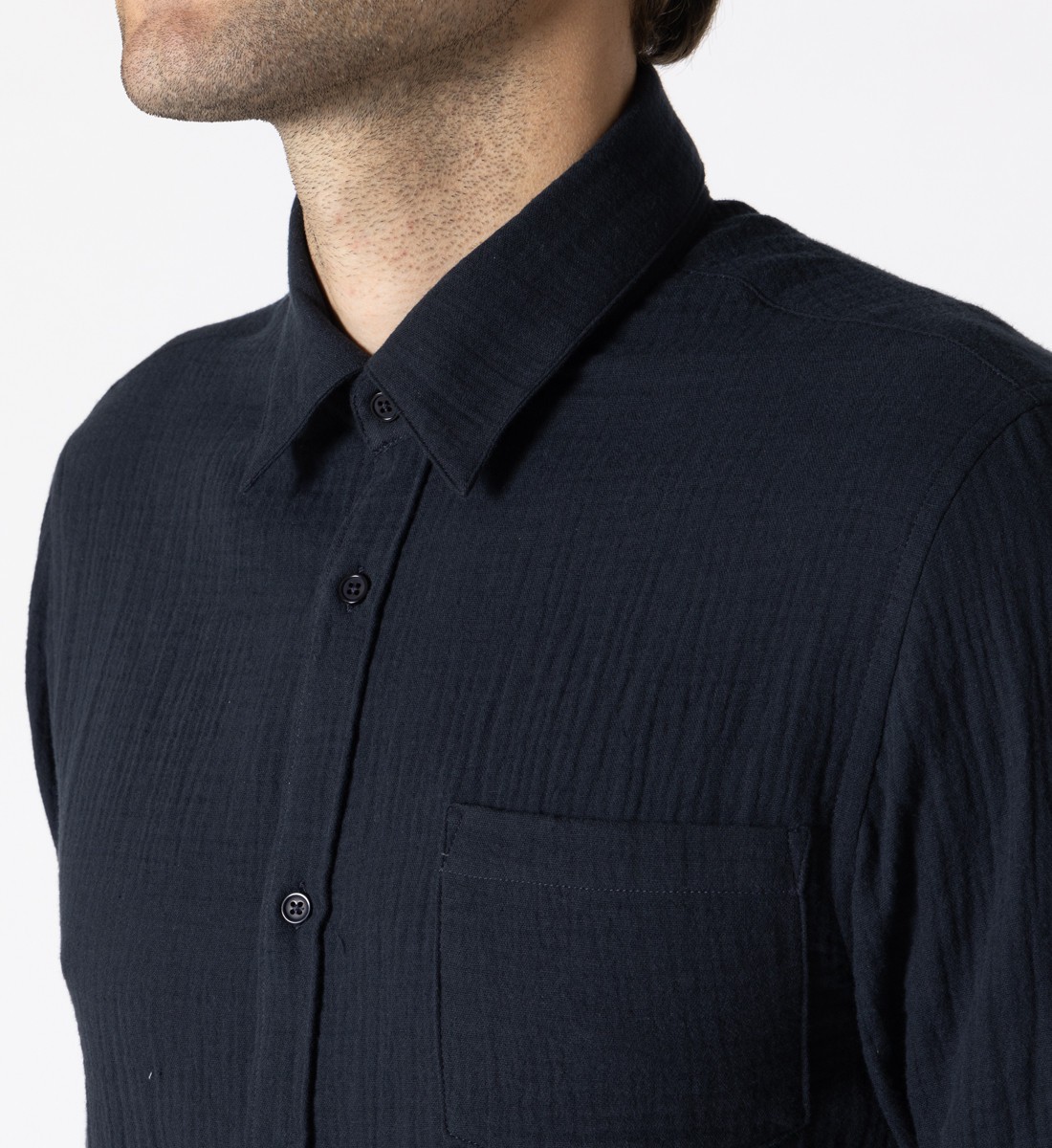 Chemise coupe droite BAZ marine