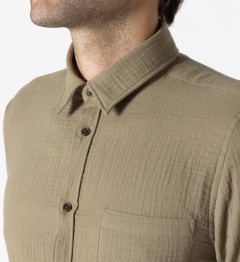 Chemise coupe droite BAZ kaki