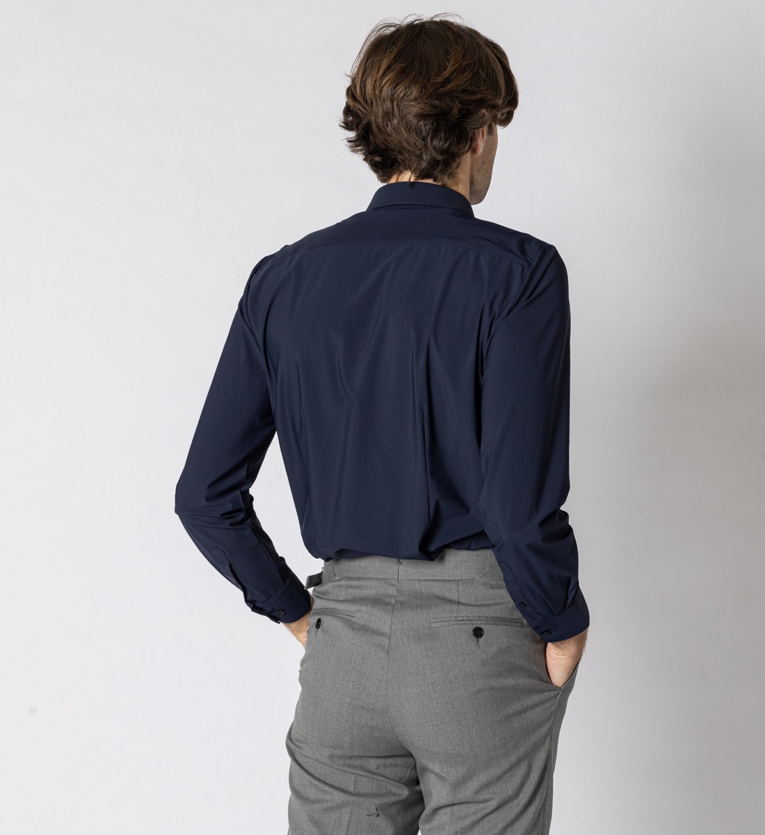Chemise performance marine infroissable