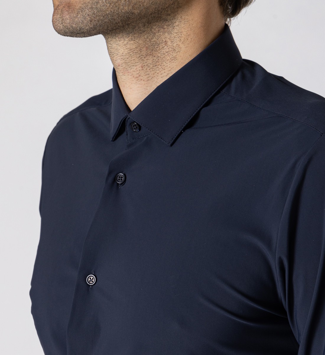 Chemise performance marine infroissable