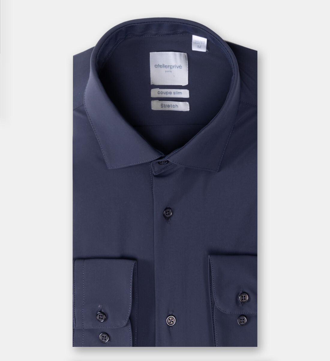Chemise performance marine infroissable